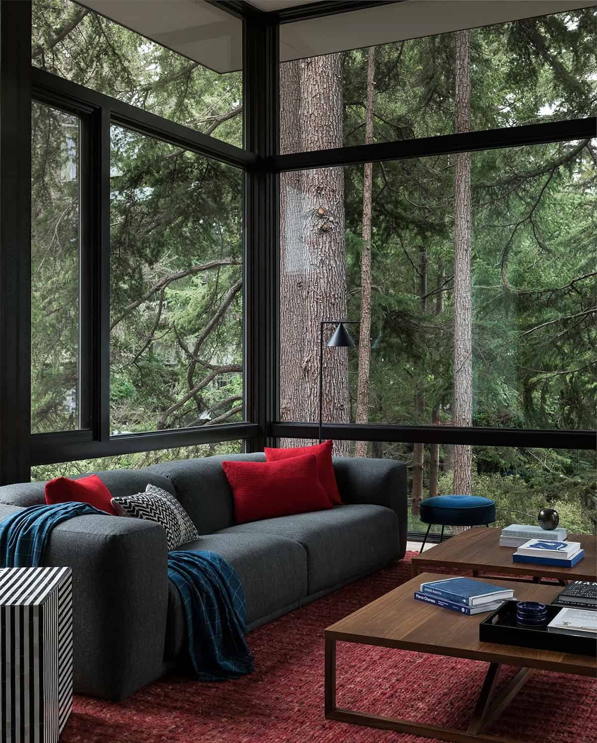 tree house contemporary living room