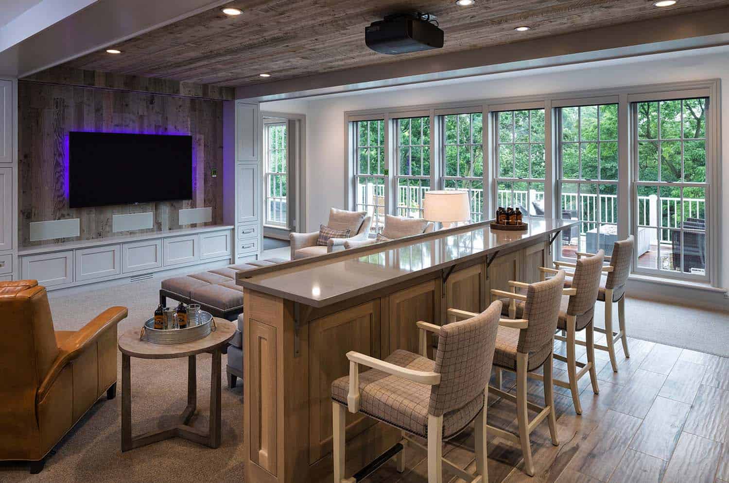 beach-style-home-theater