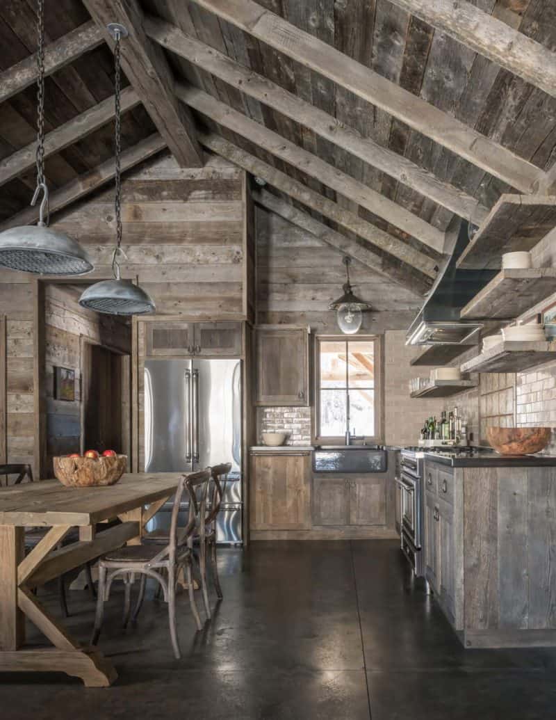 A cozy rustic cabin set amidst the beauty of the rugged Montana mountains