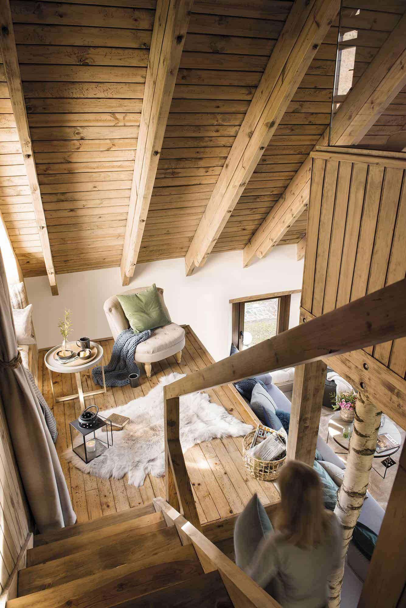 mountain-cabin-staircase