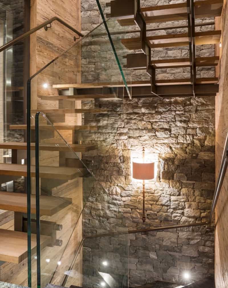 mountain-ski-chalet-staircase
