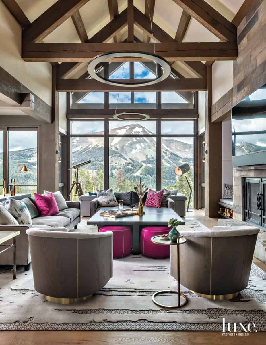 One Kindesign - Majestic lodge style retreat overlooking the rugged ...