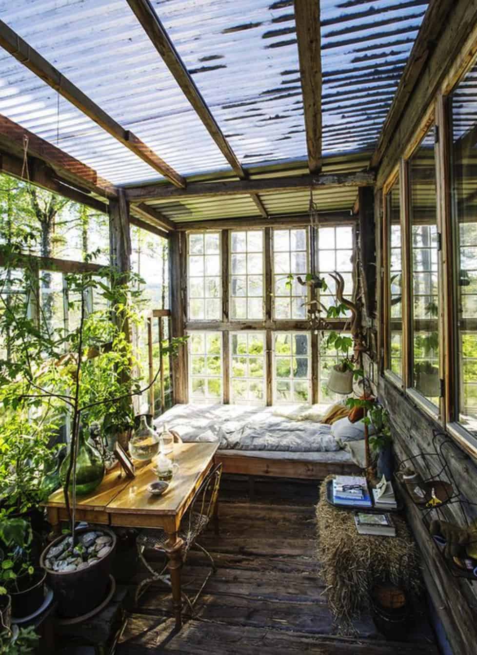greenhouse inspired sleeping porch