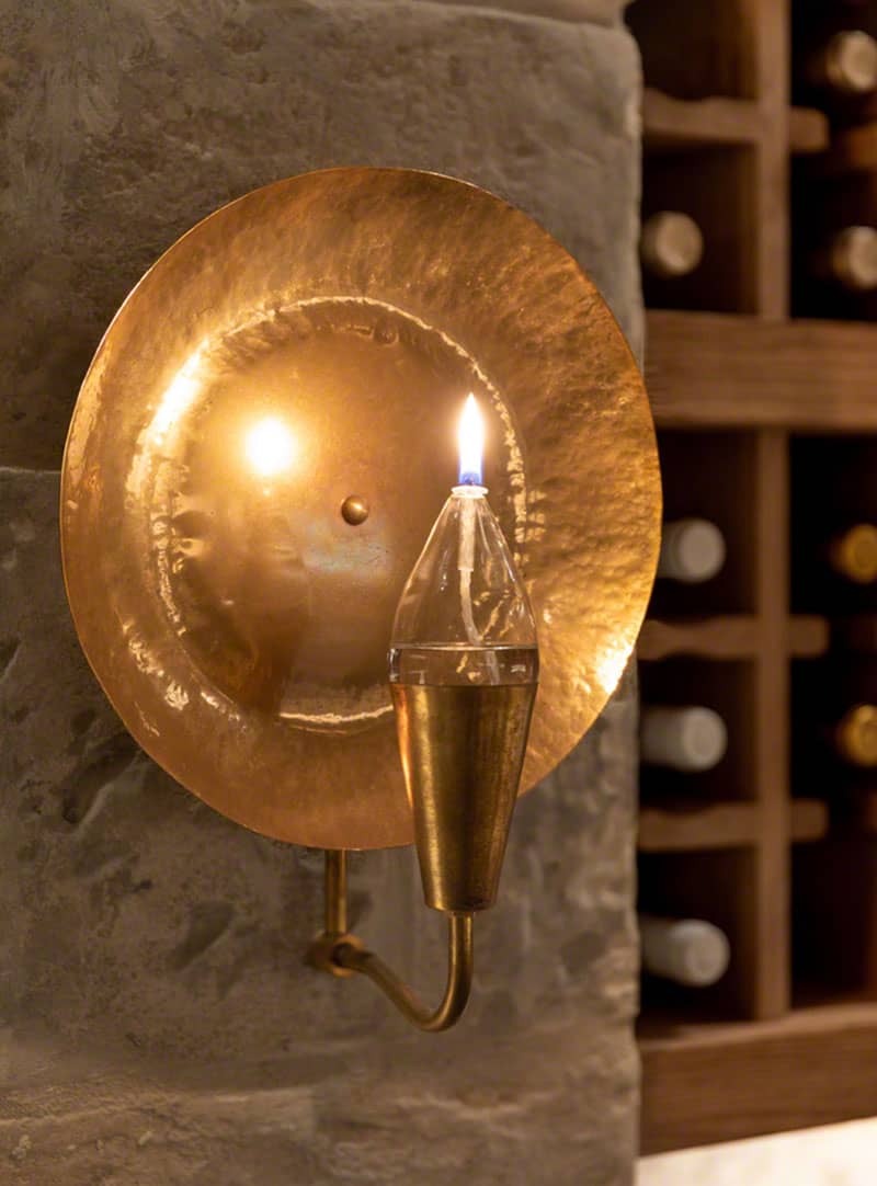 spanish-colonial-style-wine-cellar-light-fixture