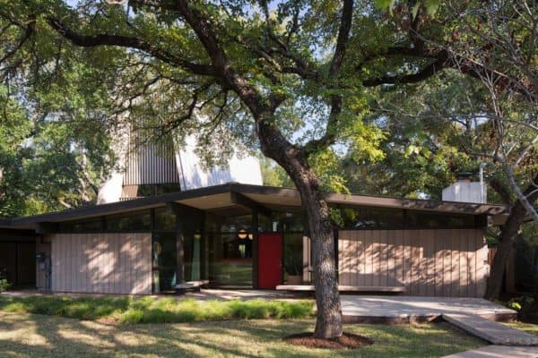 featured posts image for Midcentury house renovation in Texas features incredible A-frame design