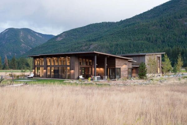 featured posts image for Modern-rustic home designed to withstand wildfires in the North Cascades