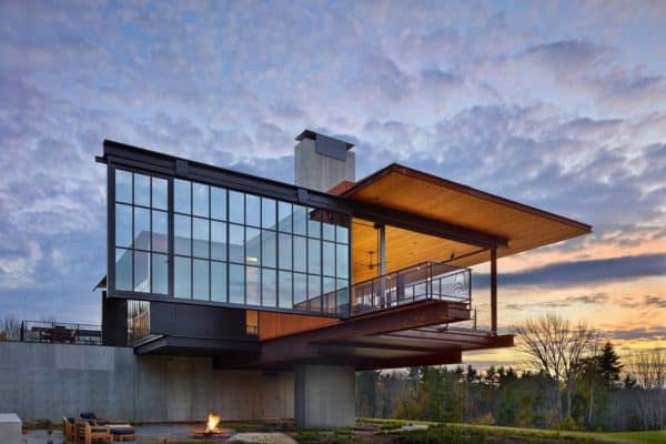 featured posts image for Amazing modern refuge in the Berkshires in perfect harmony with nature