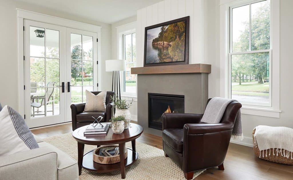 Step inside a stunning modern farmhouse in Michigan filled with cozy ...