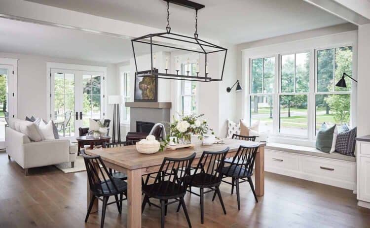 Step inside a stunning modern farmhouse in Michigan filled with cozy ...