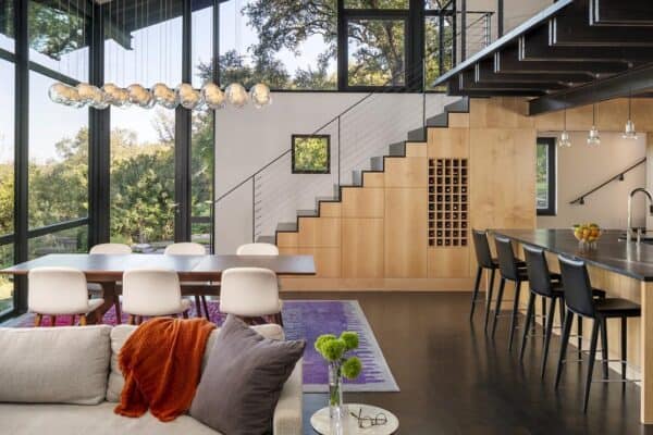 featured posts image for Modern treehouse-inspired home provides a sanctuary in Texas