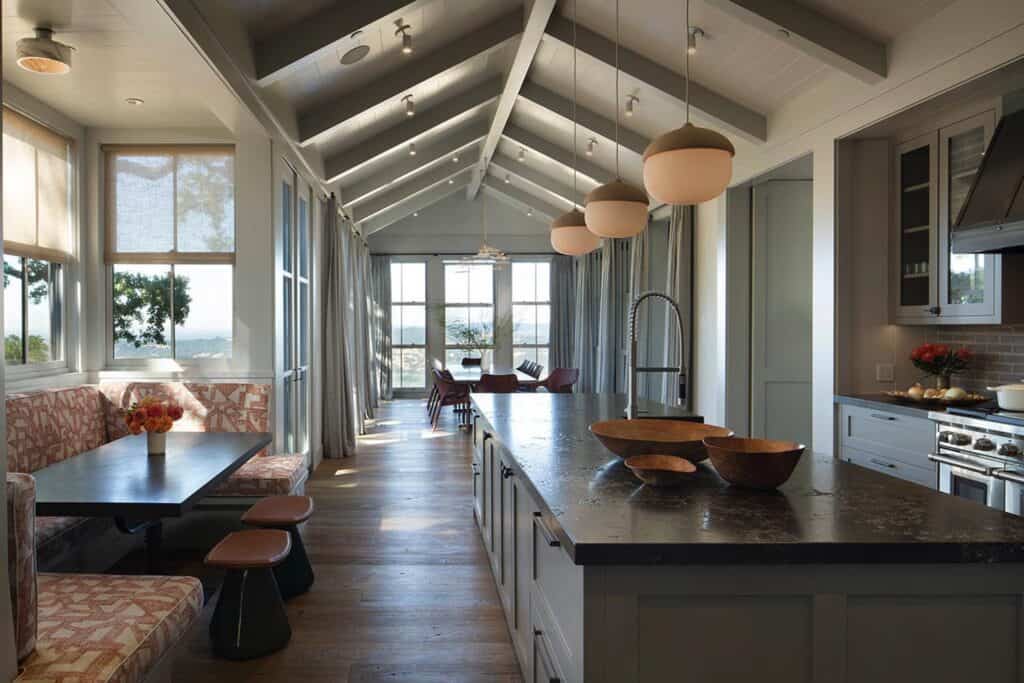 Beautiful ranch house inspired by nature in California wine country