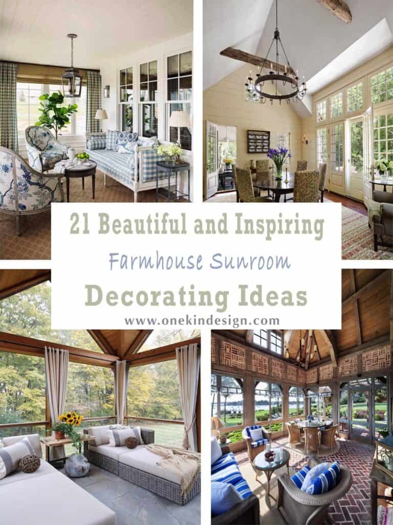 21 Beautiful and Inspiring Farmhouse Sunroom Decorating Ideas