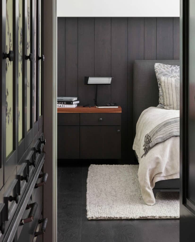 View of This midcentury modern apartment remodel has amazing Seattle skyline views