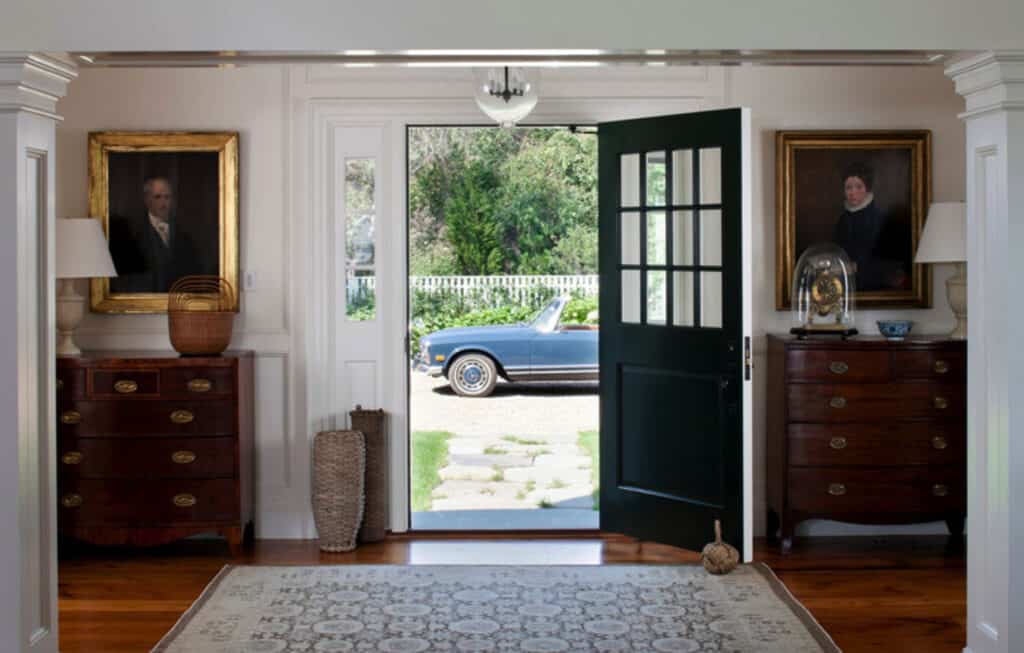 This Martha's Vineyard shingle style home has water views from every room