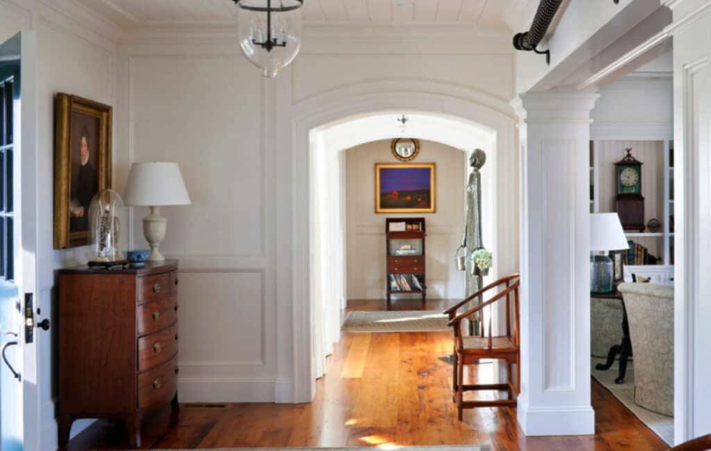 This Martha's Vineyard shingle style home has water views from every room
