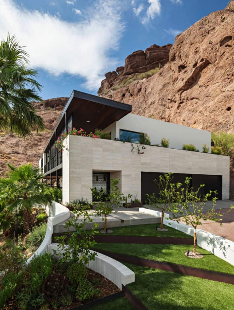 An epic desert house on Camelback Mountain with indoor outdoor living