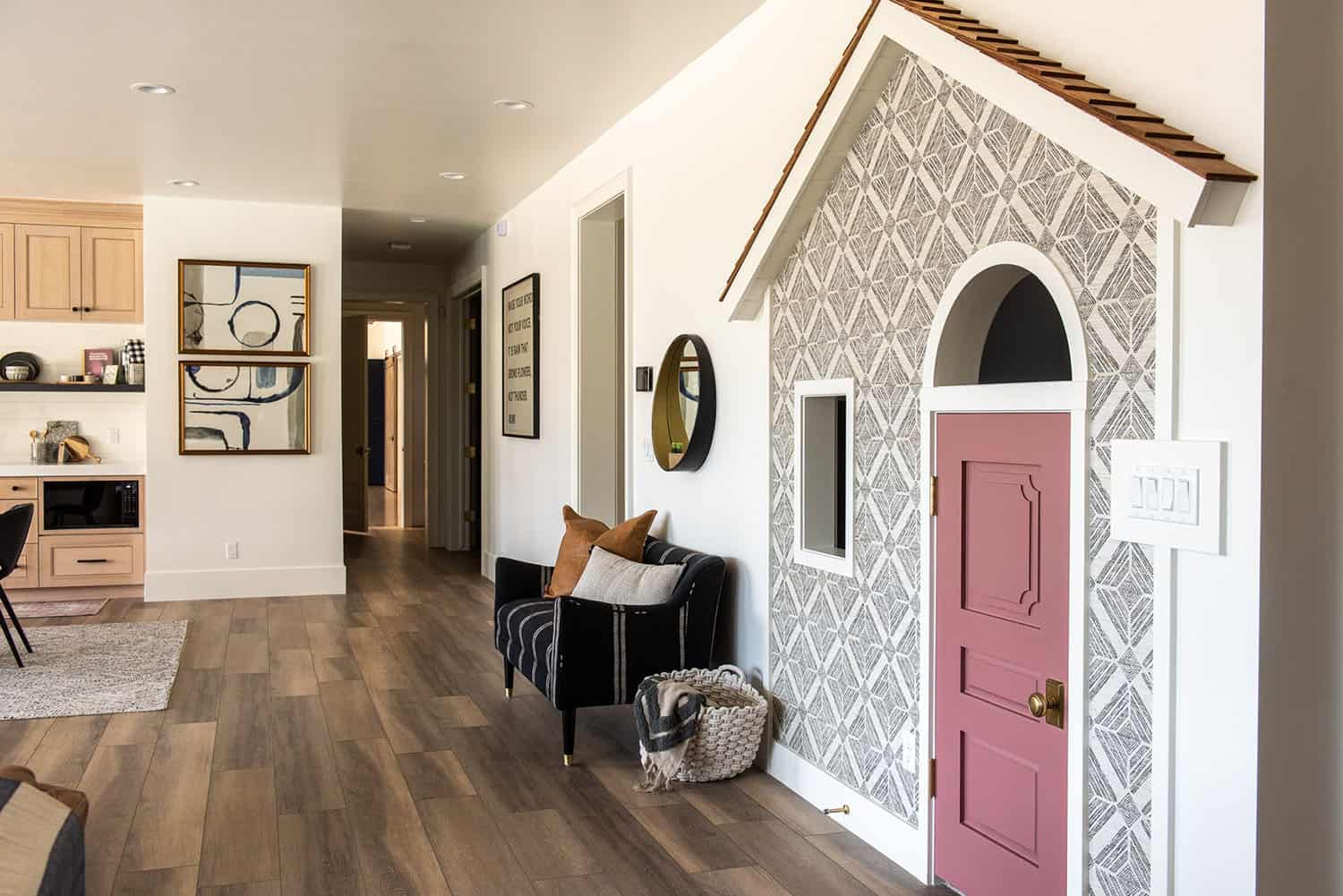 transitional-basement-family-room