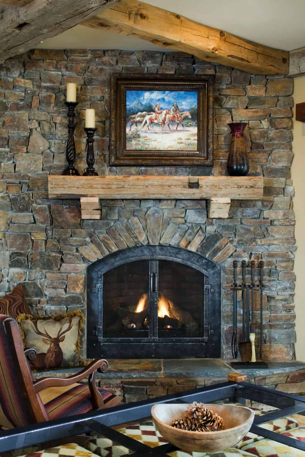 rustic-living-room-fireplace