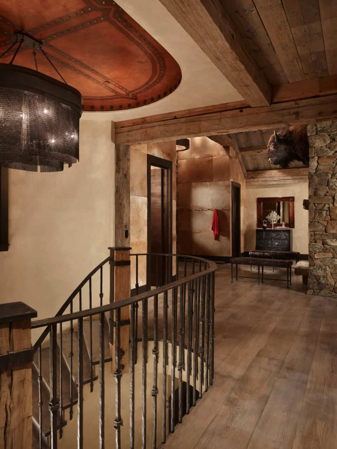 alpine-ranch-stair-rustic-entry