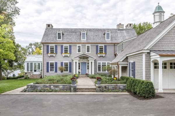 featured posts image for Shingle colonial style lake house with breathtaking details in Minnesota