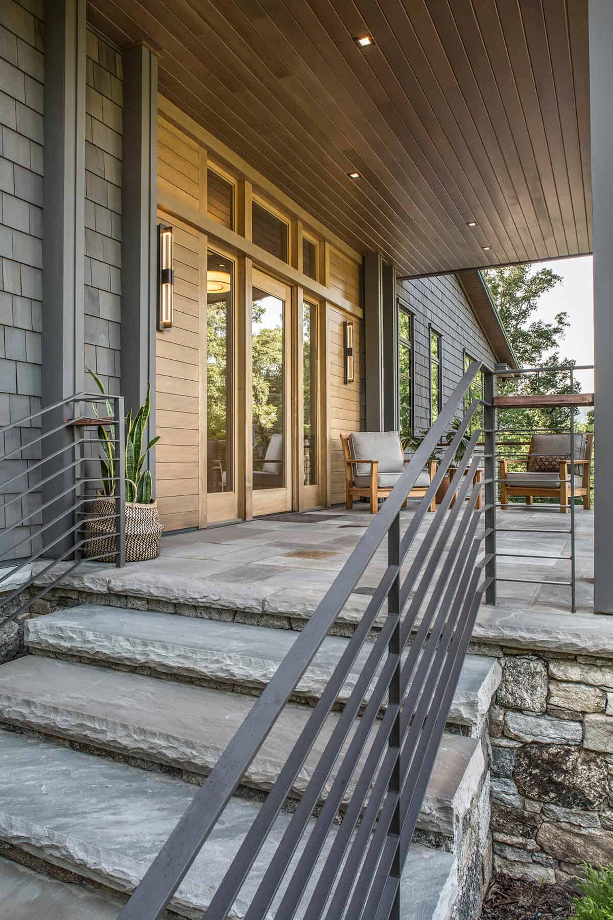transitional-porch-entry