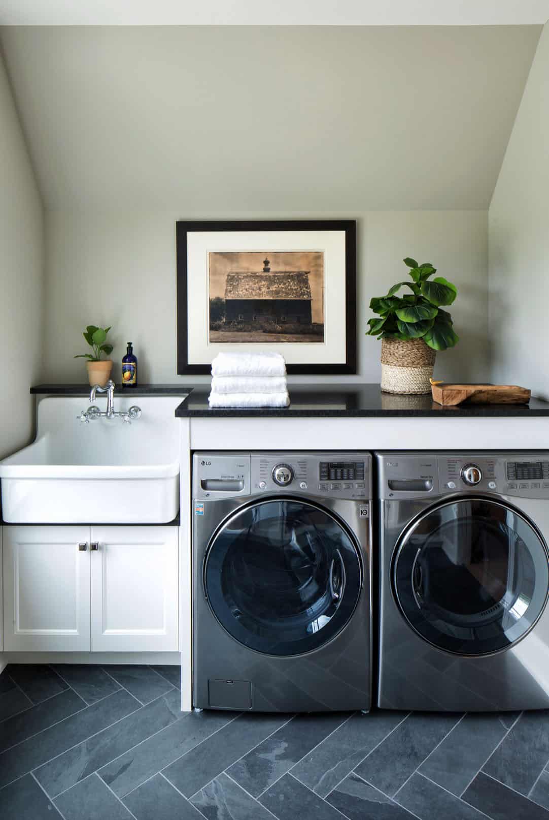 transitional-laundry-room