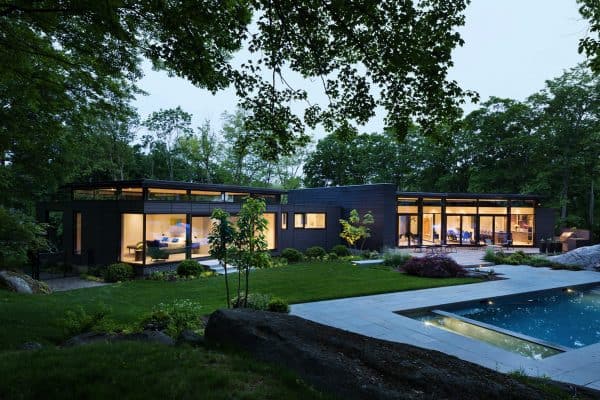 featured posts image for Efficient modern home for empty-nesters embraces nature in Connecticut