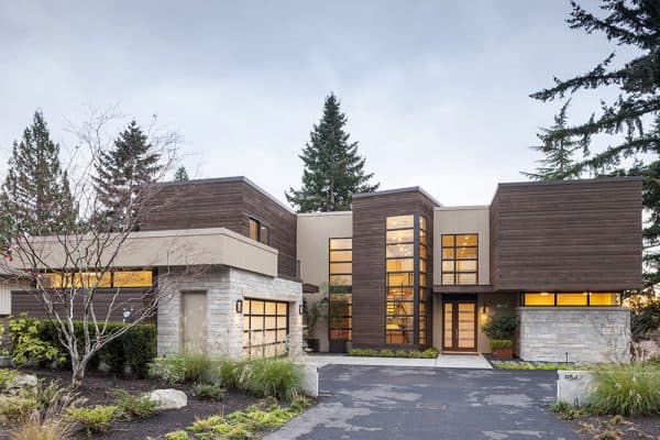 featured posts image for Modern yet warm lake house with a treehouse-vibe in Washington