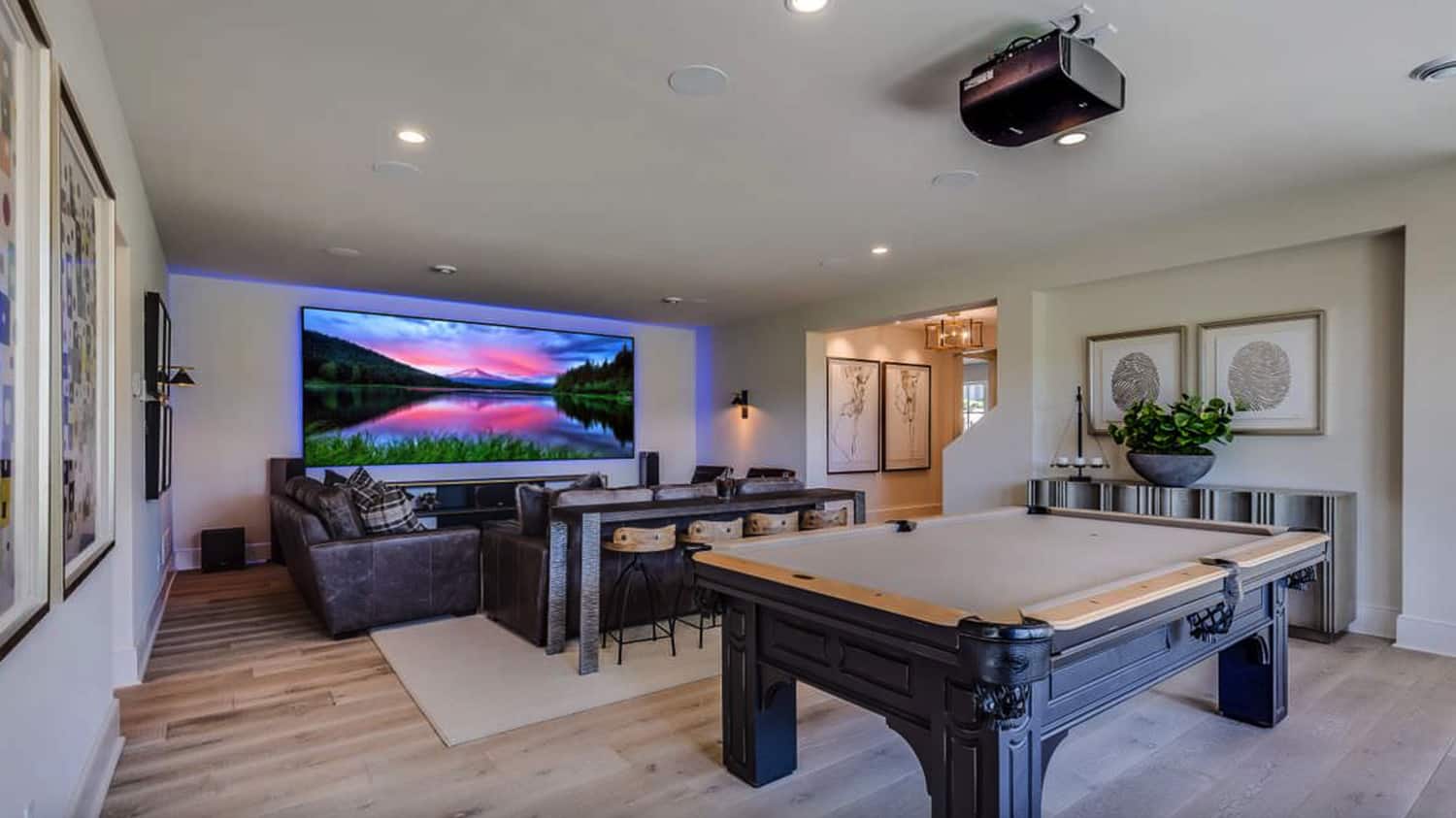contemporary-basement-family-room