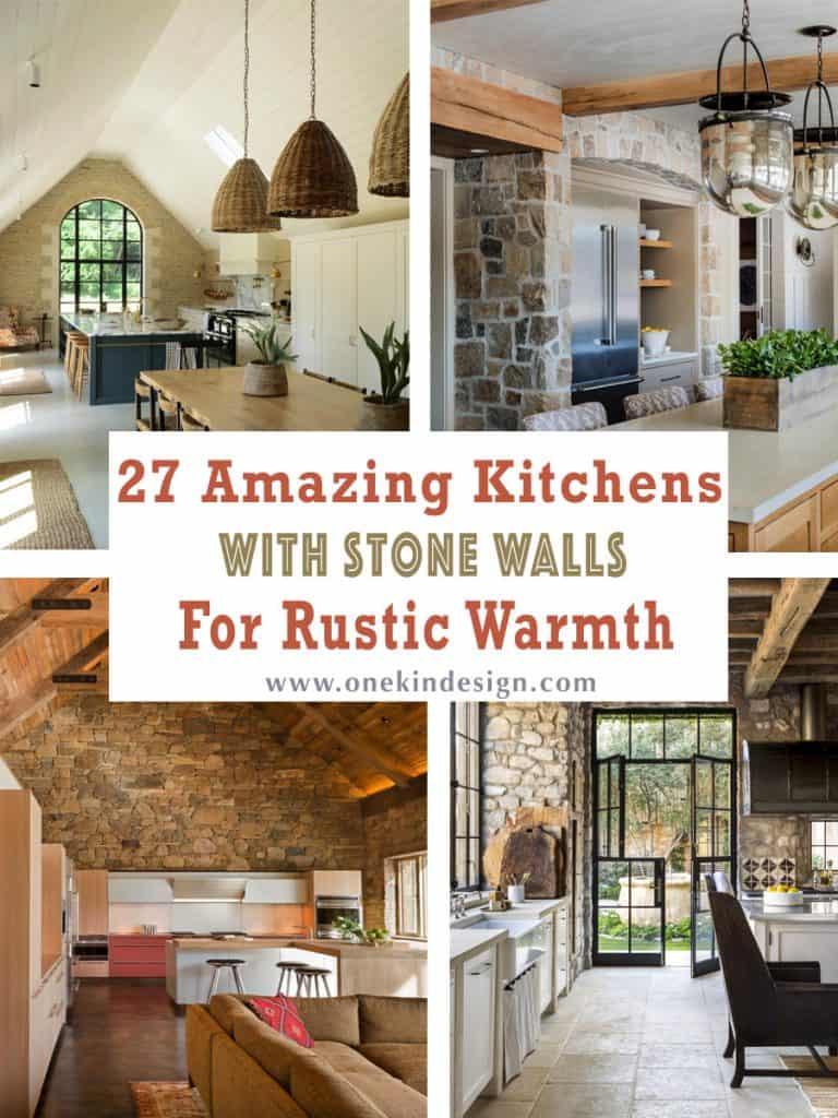 27 Amazing Kitchens With Stone Walls For Rustic Warmth