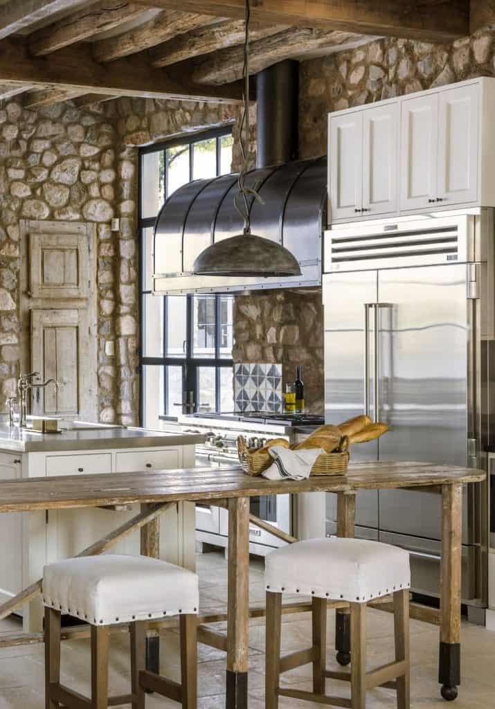 27 Amazing Kitchens With Stone Walls For Rustic Warmth