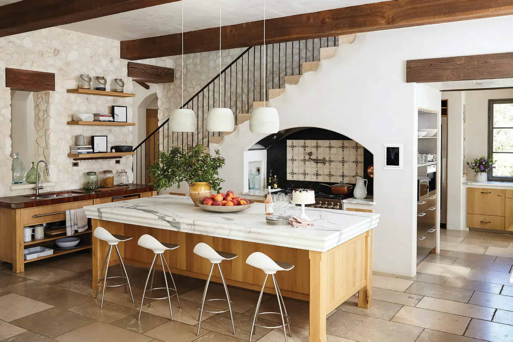 rustic-stone-wall-kitchen