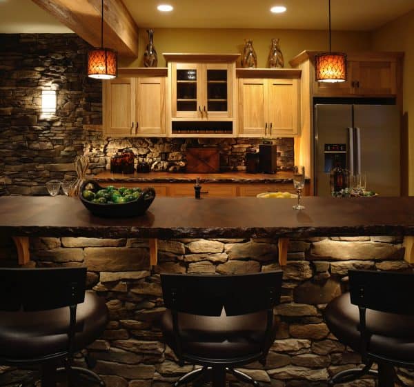 27 Amazing Kitchens With Stone Walls For Rustic Warmth