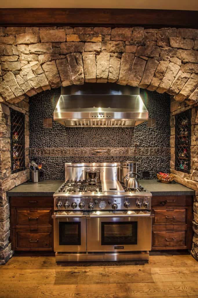27 Amazing Kitchens With Stone Walls For Rustic Warmth
