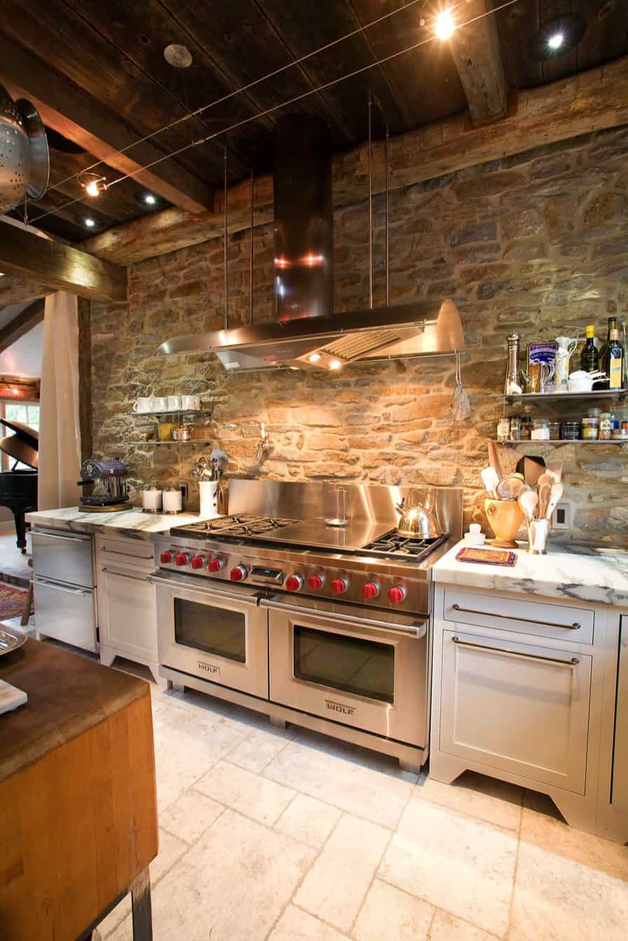 rustic-stone-wall-kitchen