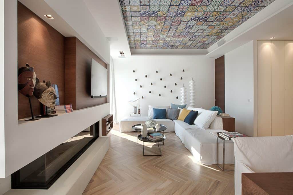 A romantic luxury apartment overlooks the rugged Amalfi Coast in Italy