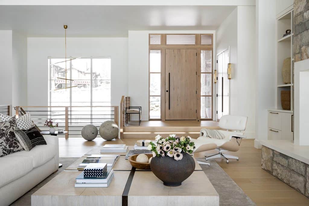 Step inside this incredibly dreamy Utah home with snowy mountain views