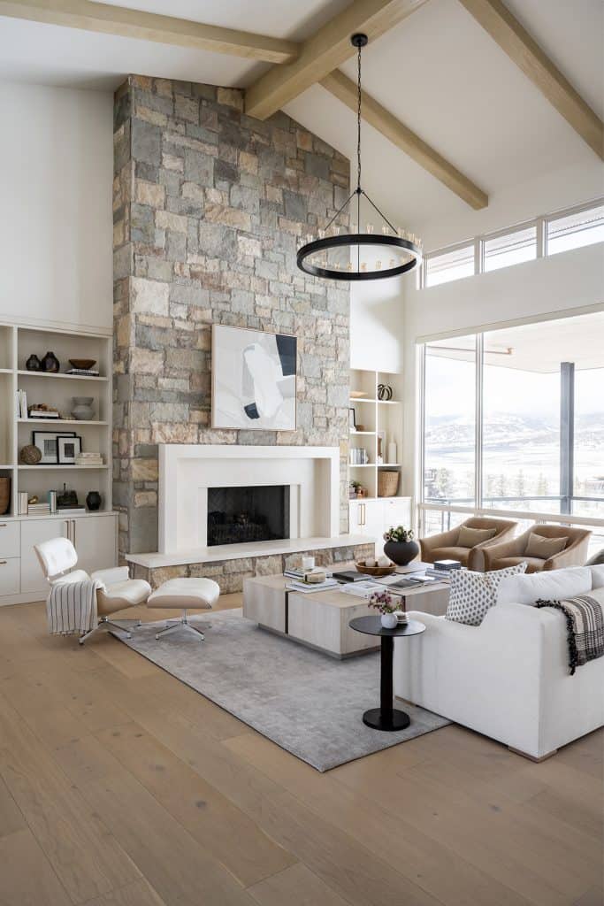 Step inside this incredibly dreamy Utah home with snowy mountain views