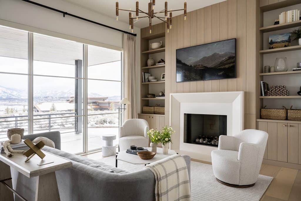 Step inside this incredibly dreamy Utah home with snowy mountain views