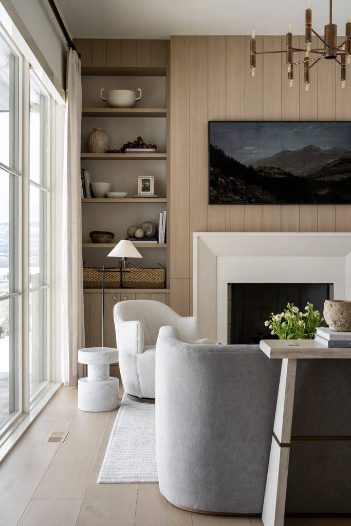 Step inside this incredibly dreamy Utah home with snowy mountain views