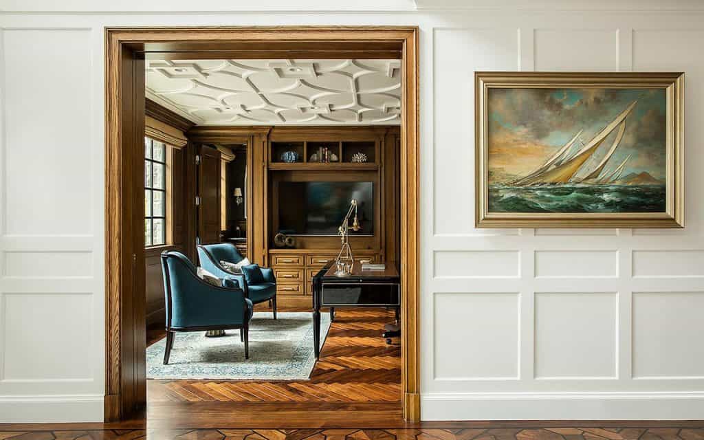 Tour this spectacular traditional waterfront dream home on Harbor Island