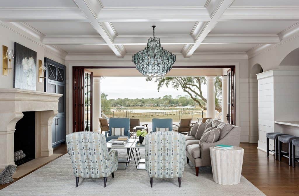 Charming Lowcountry style home in South Carolina built around live oaks