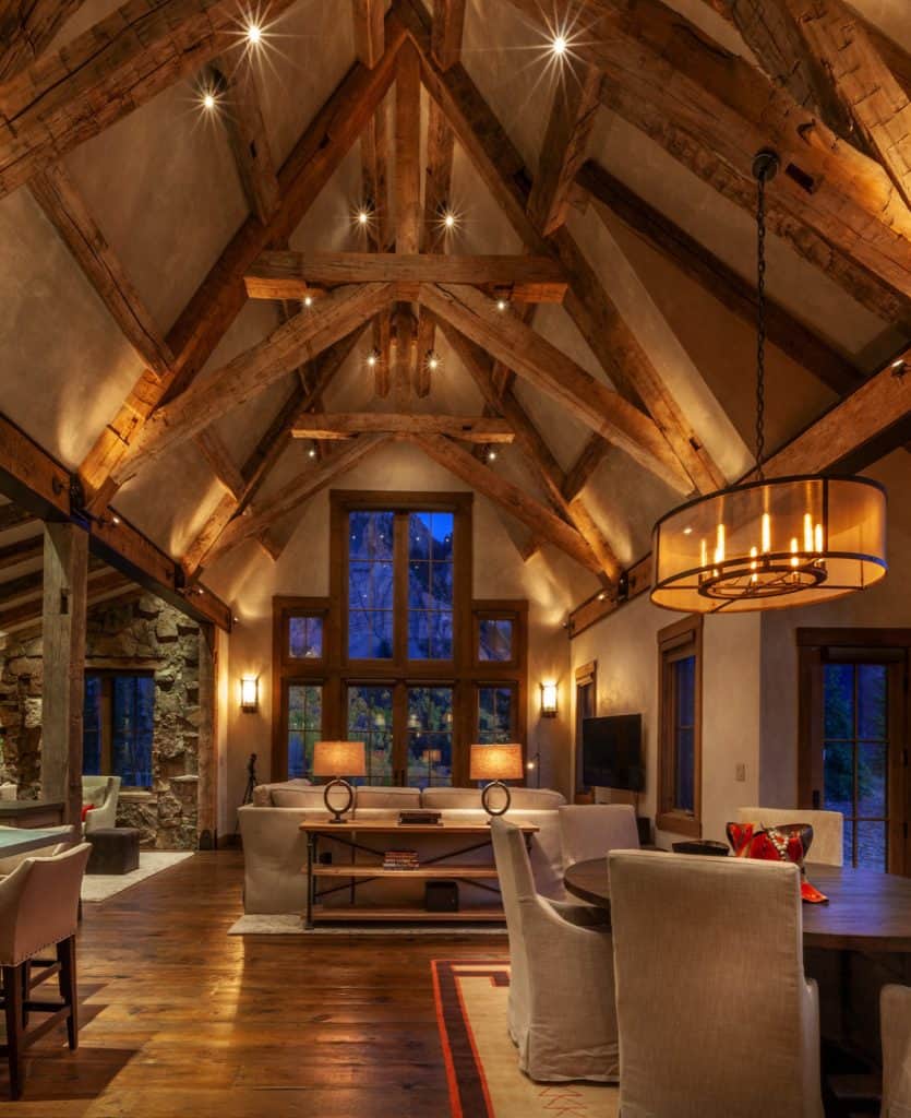 A gorgeous rustic-modern cabin inspired by Colorado’s Rocky Mountains