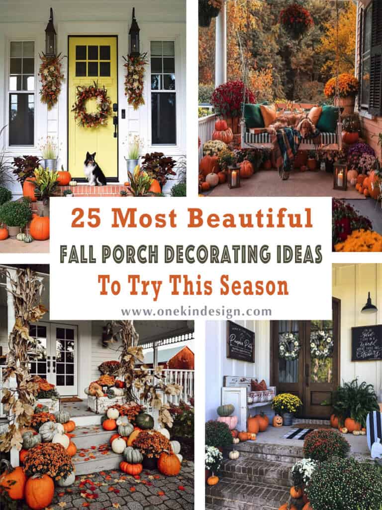 25 Most Beautiful Fall Porch Decorating Ideas To Try This Season