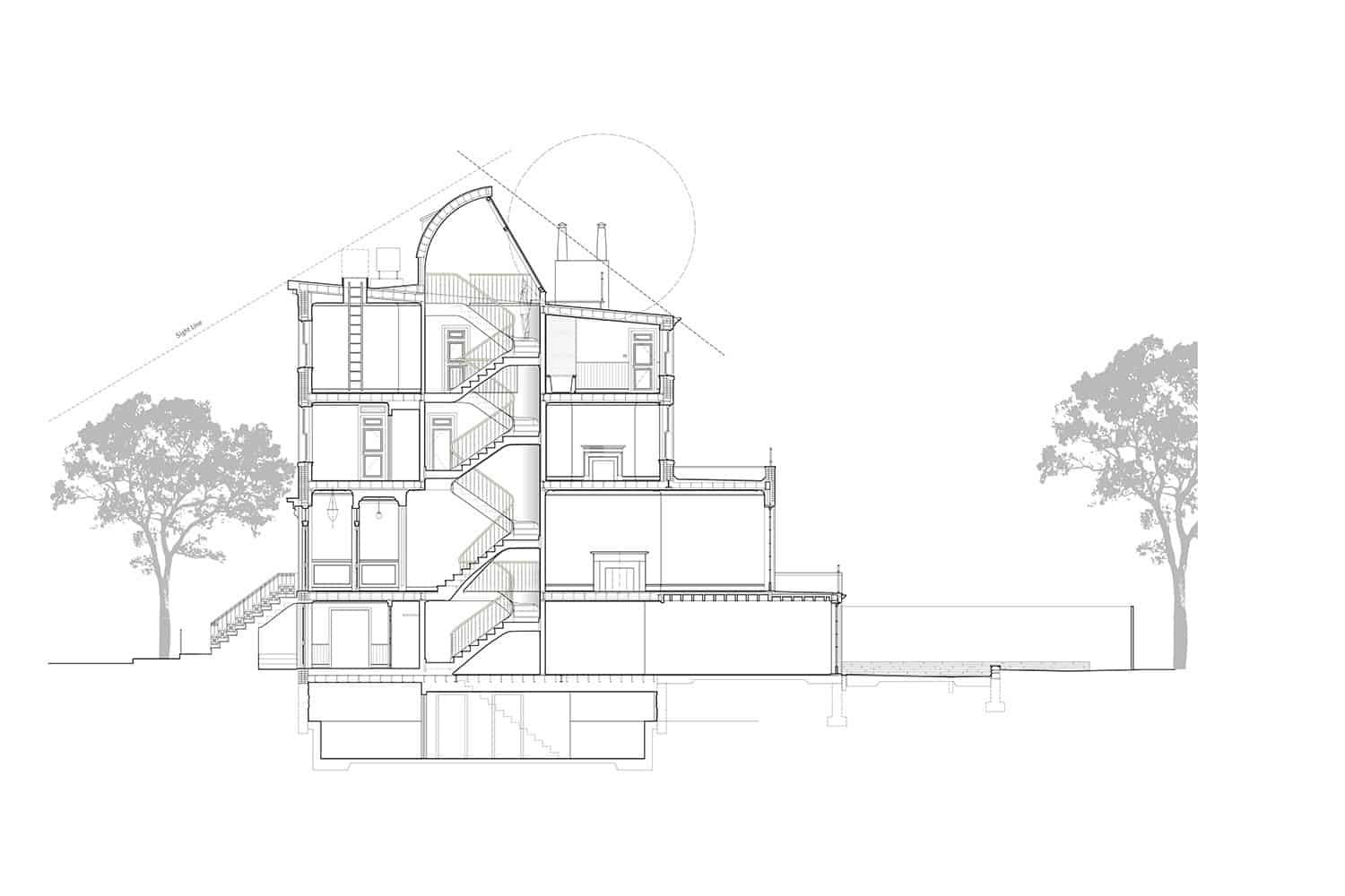 contemporary-industrial-townhouse-section-plan