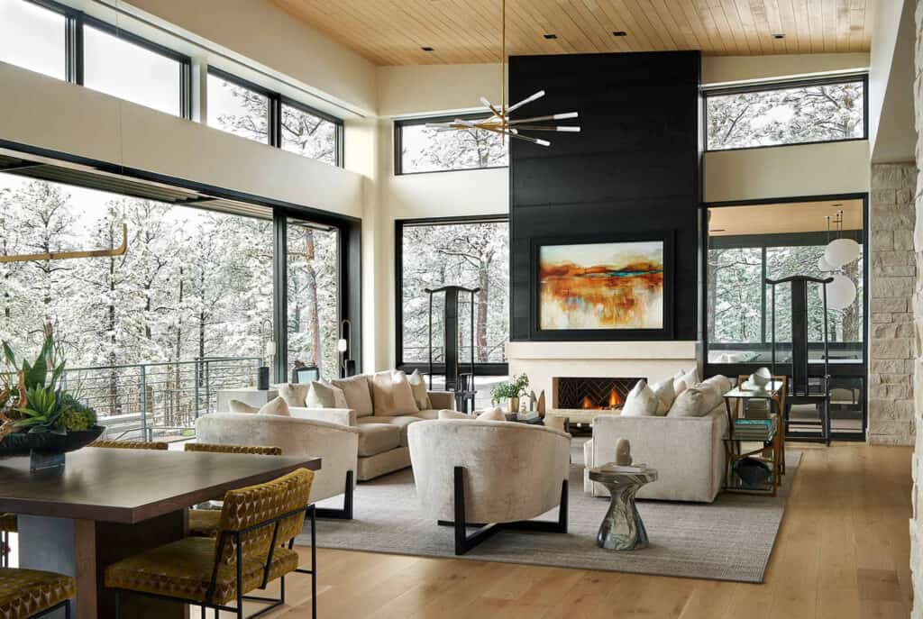 Impressive mountain home with luxury details in the Rocky Mountains