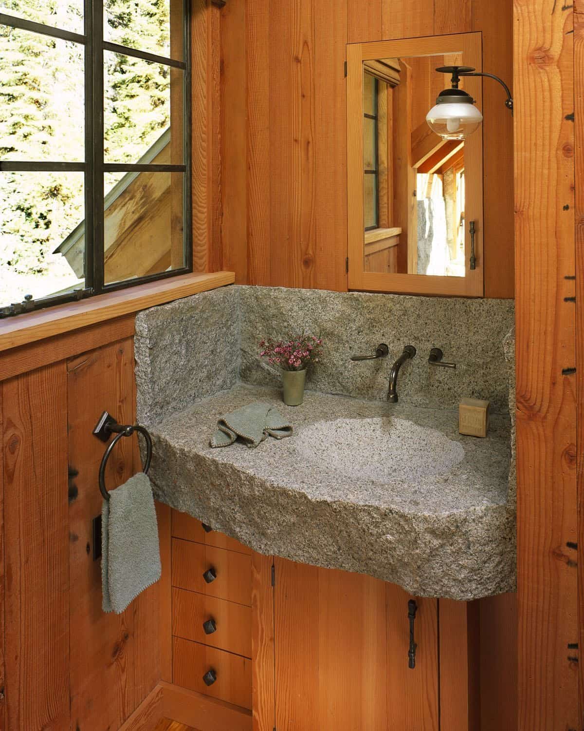 rustic-powder-room