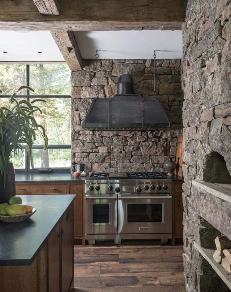 Inside a Wyoming mountain house with stunning contemporary accents
