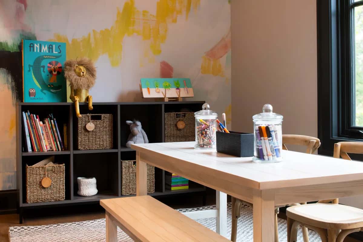 rustic-modern-kids-craft-room