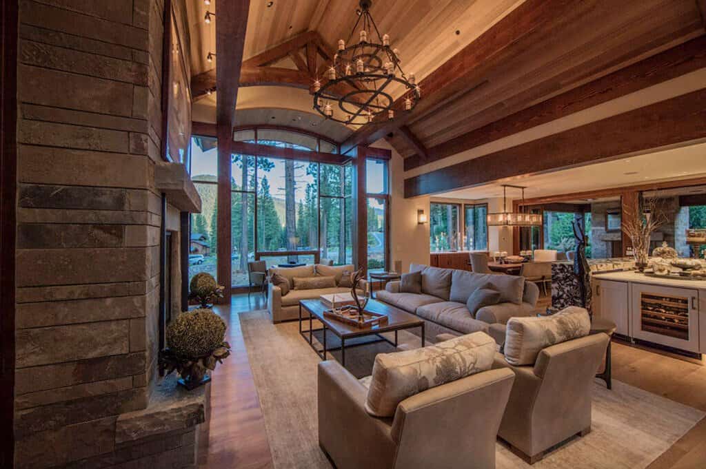 A stylish Martis Camp mountain retreat where rustic meets contemporary